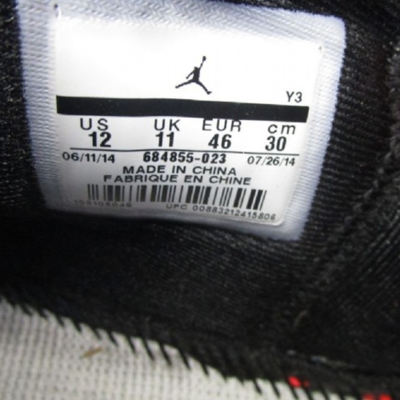 Nike Air Jordan Black/Red Men\'s Shoes Size 12 ﻿ ﻿ main image 12